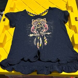 Ransom Navy Kids T-Shirt with Owl Design